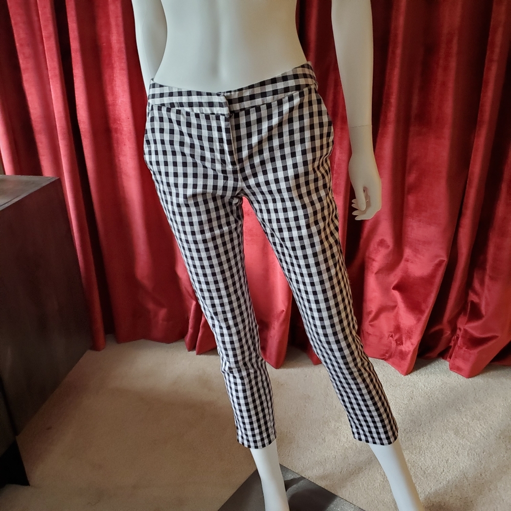 Amanda + Chelsea Gingham Cropped Pants 2